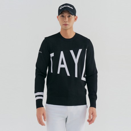 남성 빅로고 포인트 라운드 니트 TMSRN1123-199