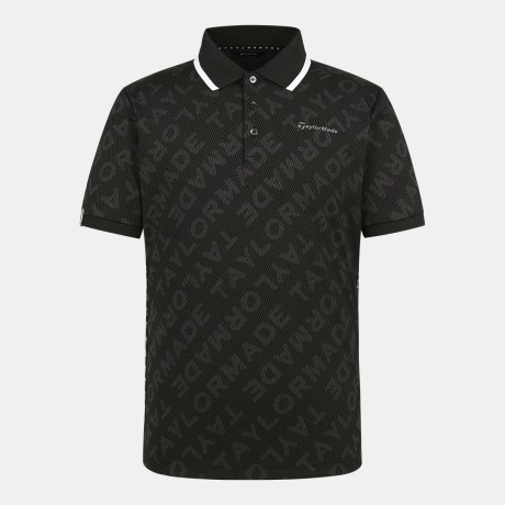 남성 레터링 자가드 카라 반팔 티셔츠 TMTPN1142-199