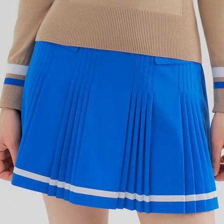 여성 포켓 포인트 전체 플리츠 큐롯 TWCUN5293-906