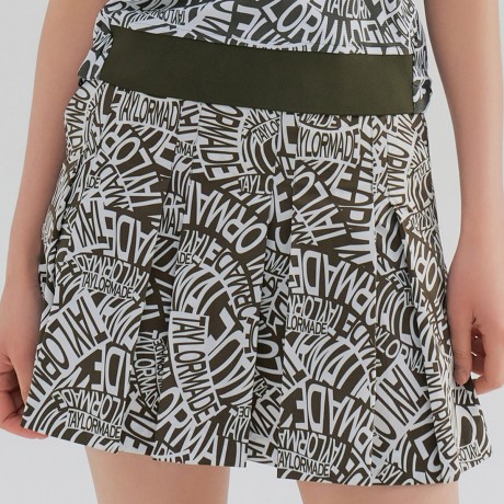 여성 패턴 전체 플리츠 큐롯 TWCUN6193-816