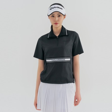 여성 하이넥 아노락 반팔 점퍼 TWJUN5103-199