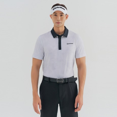 남성 패턴 카라 반팔티셔츠 TMTYN2342-100