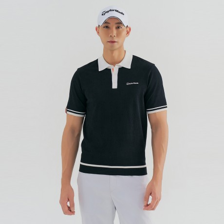 남성 로고 스카시 카라 반팔 니트 TMSRN2122-199