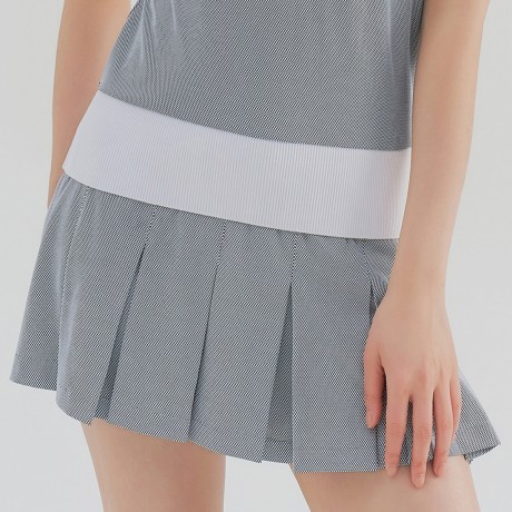 여성 전체 플리츠 큐롯 TWCUN6191-100