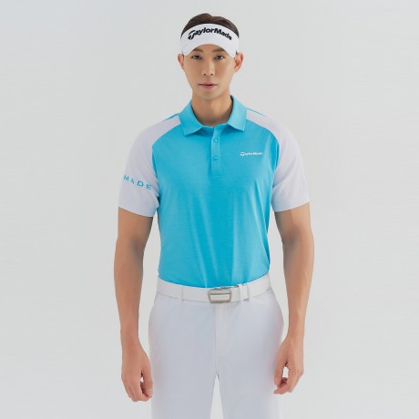 남성 니트 소매 래글런 카라 반팔 티셔츠 TMTPN2149-940