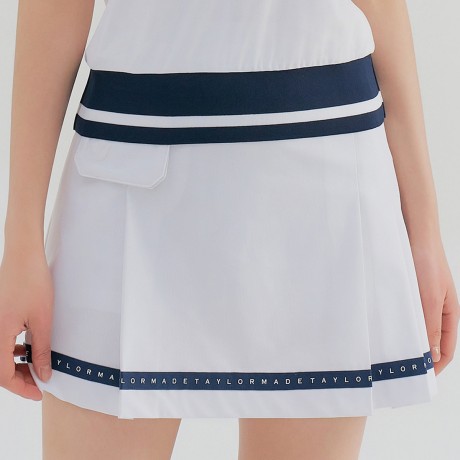 여성 부분 플리츠 포켓 큐롯 TWCUN6391-100