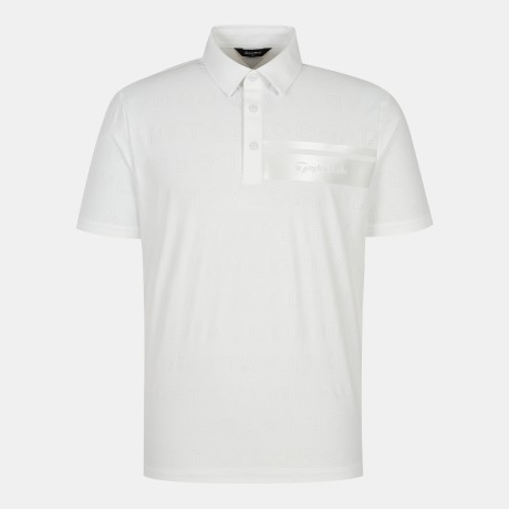 남성 고주파 전판 펀칭 카라 반팔 티셔츠 TMTYN2144-100