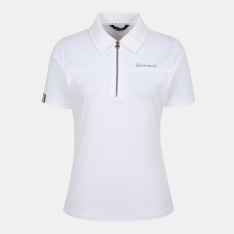 여성 반집업 카라 반팔 티셔츠 TWTYN6143-100