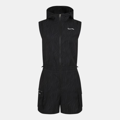 여성 패턴 후드 민소매 카고 반바지 점프수트 TWONN6104-199