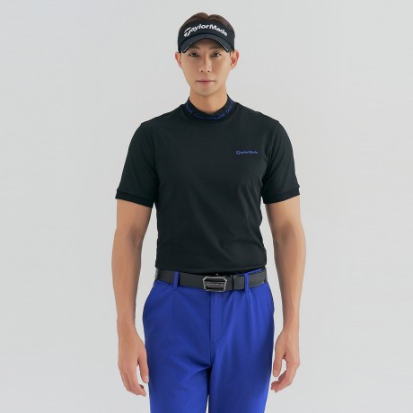 남성 니트패치 하이넥 반팔 티셔츠 TMTHN2145-199