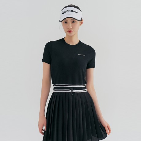 여성 하이브리드 니트 반팔 원피스 TWSON6231-199