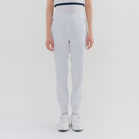 여성 허리 로고 조거핏 팬츠 TWPTN6381-100