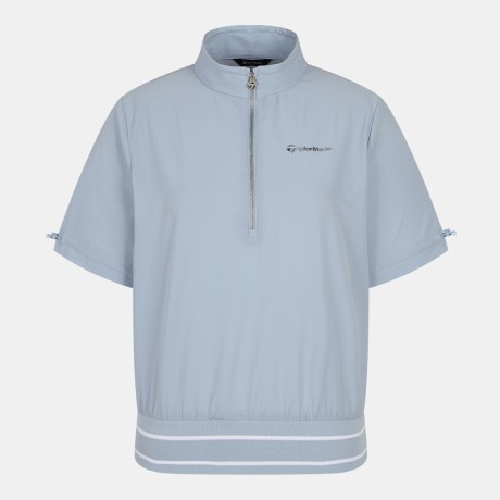 여성 하이넥 아노락 반팔 티셔츠 TWTHN6106-920