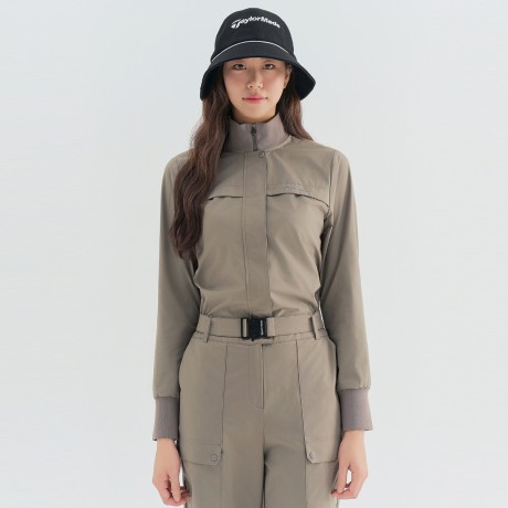 여성 벨티드 점프 수트 TWONN7103-510