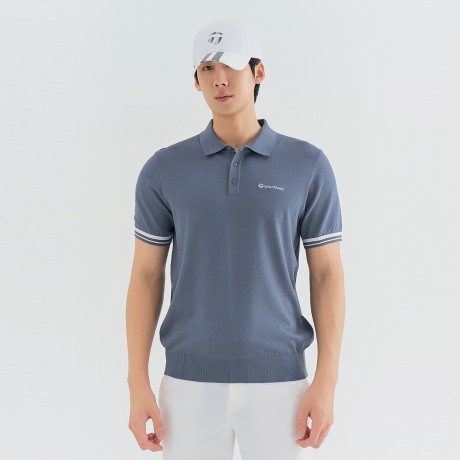 남성 카라 반팔 니트 TMSRN3121-814