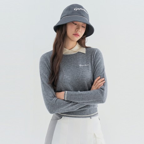 [메리노울 에디션]여성 울 카라 니트 TWSRN7323-193