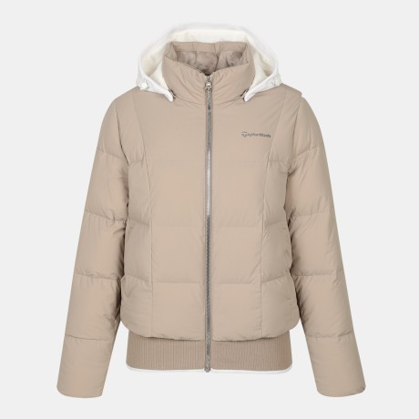 여성 니트 후드 중량 다운 점퍼 TWDJN8202-509