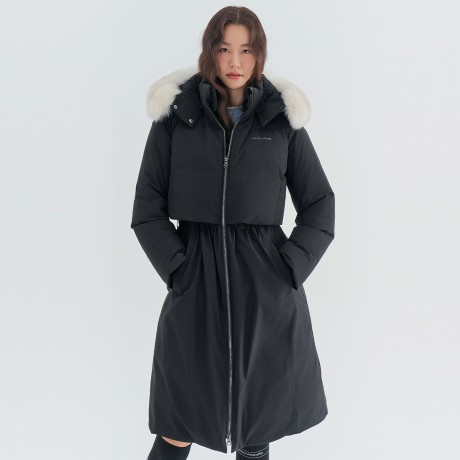 여성 롱기장 폭스퍼 헤비다운 점퍼 TWDJN8302-199