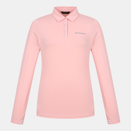 여성 시보리 포인트 카라 긴팔 티셔츠 TWTYO5741-403