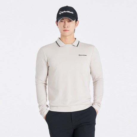 남성 변형 카라 긴팔 티셔츠 TMTPO1141-508