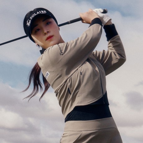 여성 트윌 크롭 블루종 점퍼 TWJUO5101-509