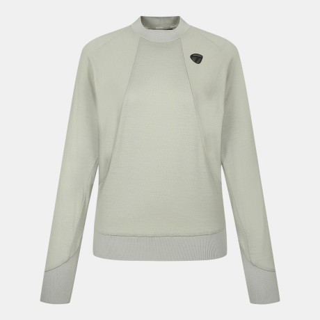 여성 울 져지 라운드 긴팔 티셔츠 TWTRO5141-812