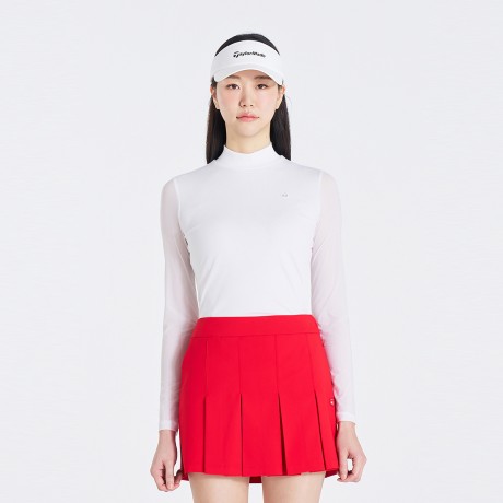 여성 니트패치 하이넥 아노락 점퍼 TWJUO5202-100