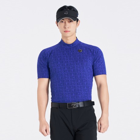 남성 자카드 하이넥 티셔츠 TMTHO2147-907