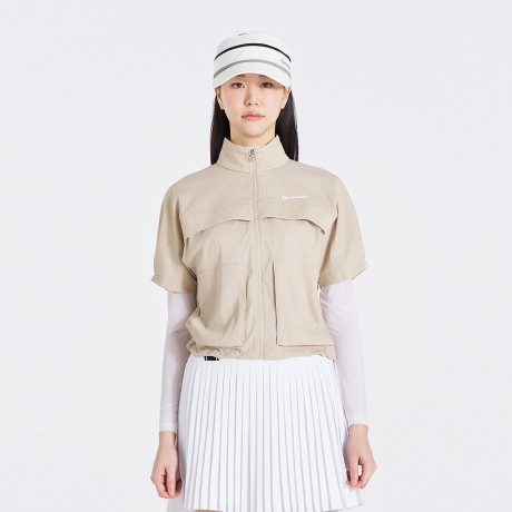 여성 반팔 점퍼 TWJUO6202-509