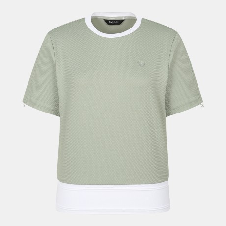 여성 라운드 반팔 티셔츠 TWTRO6145-812