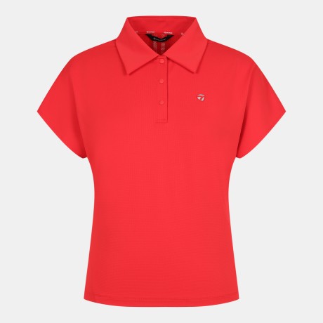 여성 허리 스트링 카라 반팔 티셔츠 TWTYO6242-500