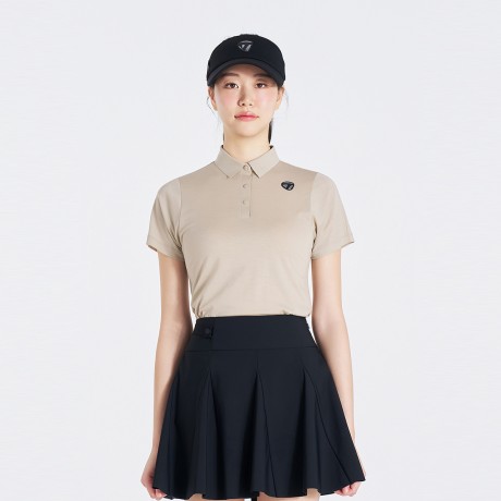 여성 울져지 카라 반팔 티셔츠 TWTYO6143-509