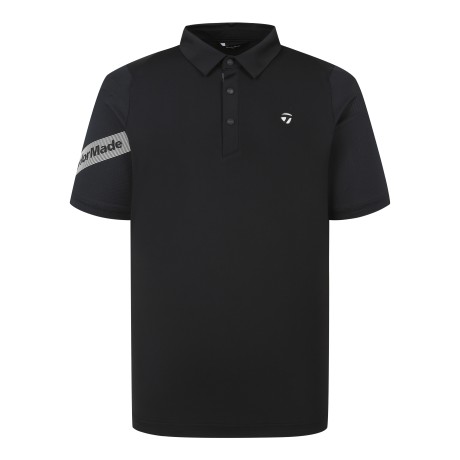 남성 빅레터링 비대칭 소매 카라 반팔 티셔츠 TMTYO2243-199