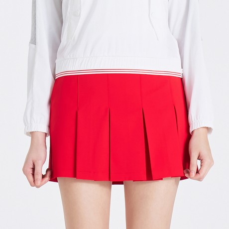 여성 부분 플리츠 랩 큐롯 TWCUO6293-500