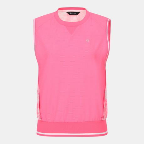 여성 패턴 슬리브리스 티셔츠 TWTRO6442-410