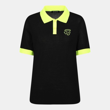 여성 컬러 포인트 카라 반팔 니트 TWSYO6222-199