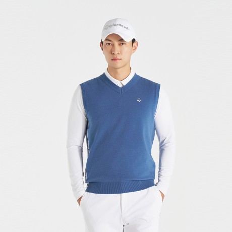 25FW 남성 사이드 로고 니트 베스트 TMSVO3122-940