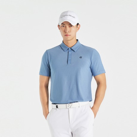 25FW 남성 고신축 자카드 카라 반팔 티셔츠 TMTYO3141-940