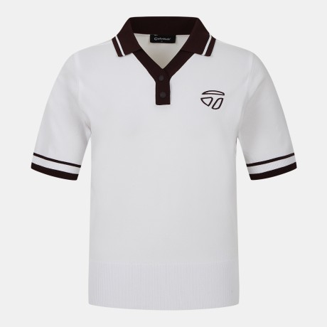 25FW 여성 카라 반팔 니트 TWSYO7121-101