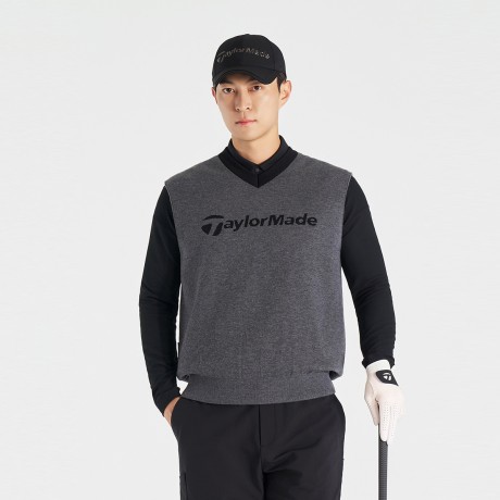 25FW 남성 로고 레터링 니트 베스트 TMSVO3221-193