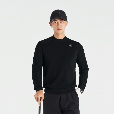 25FW 남성 레터링 자카드 하이넥 니트 TMSHO3222-199