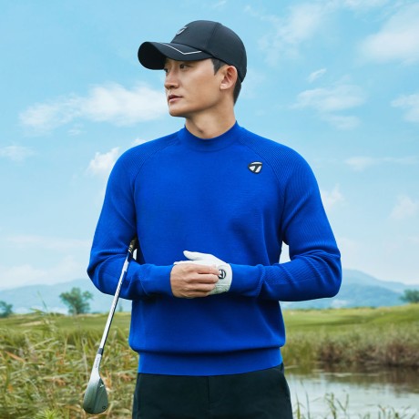 25FW 남성 레터링 자카드 하이넥 니트 TMSHO3222-907