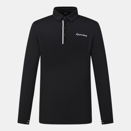 26SS 남성 단작 포인트 카라 긴팔 티셔츠 TMTY61741-199