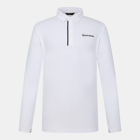 26SS 남성 단작 포인트 카라 긴팔 티셔츠 TMTY61741-100