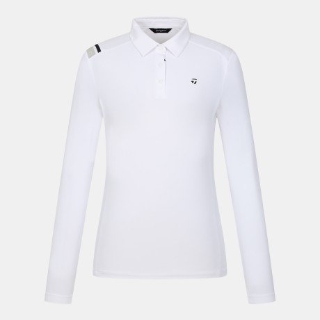 26SS 여성 어깨 포인트 카라 긴팔 티셔츠 TWTY65741-100