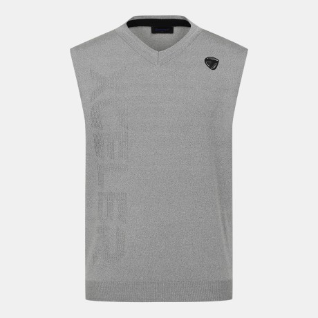 26SS 남성 레터링 브이넥 니트 베스트 TMSV61222-193