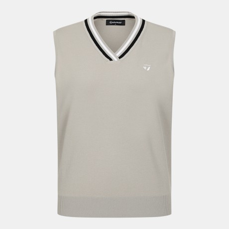 26SS 여성 등판 메쉬 브이넥 니트 베스트 TWSV65223-509