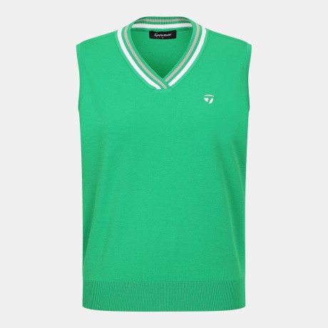 26SS 여성 등판 메쉬 브이넥 니트 베스트 TWSV65223-804