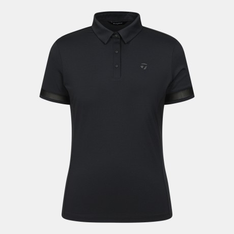 26SS 여성 소매 메쉬 카라 반팔 티셔츠 TWTY66741-199