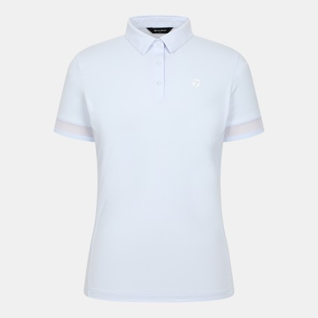 26SS 여성 소매 메쉬 카라 반팔 티셔츠 TWTY66741-940